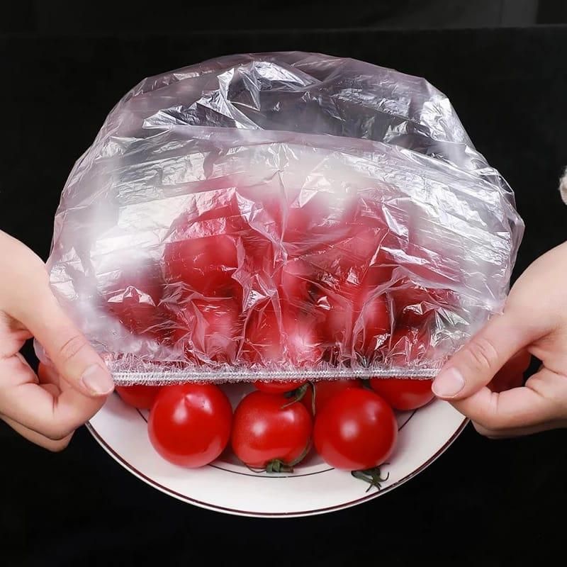 Food Covering Bag-Elastic Stretch Adjustable Bowl Lids Universa Plastic Bags