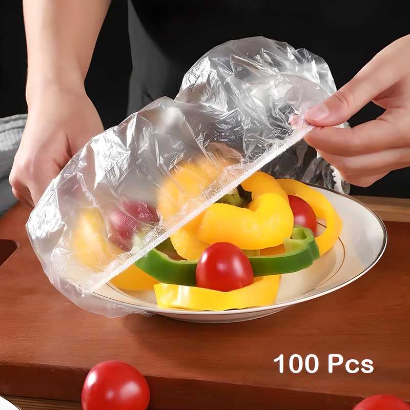 Food Covering Bag-Elastic Stretch Adjustable Bowl Lids Universa Plastic Bags